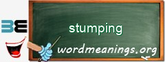 WordMeaning blackboard for stumping